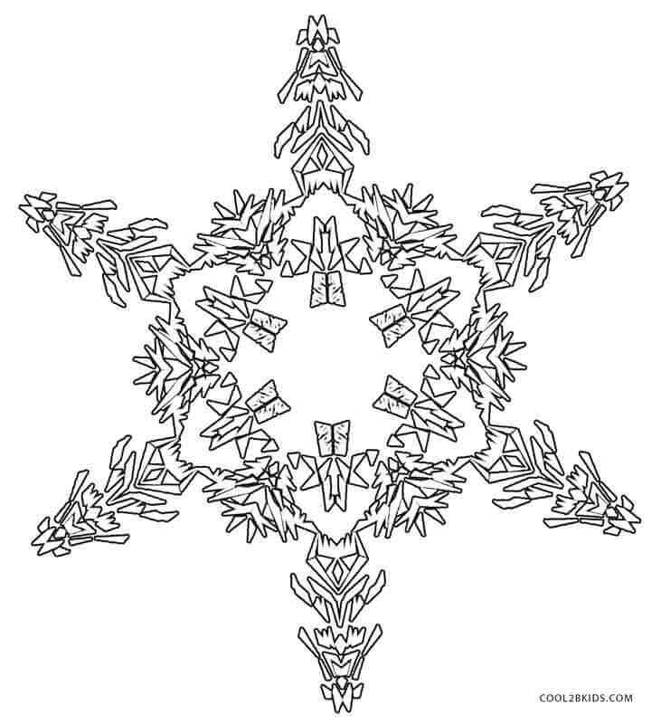 Anti-Stress Snowflake | snowflake free coloring pages | snowflake coloring pages for adults