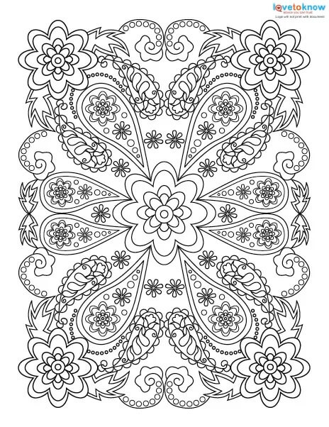 anxiety coloring pages printable | scenery coloring pages for adults | stress relief coloring pages online
