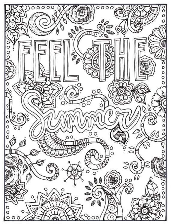 summer coloring pages pdf | summer coloring pages easy | summer coloring pages for seniors