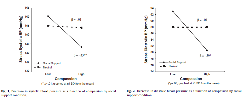 compassion predicts stress response when social support exists compassion models
